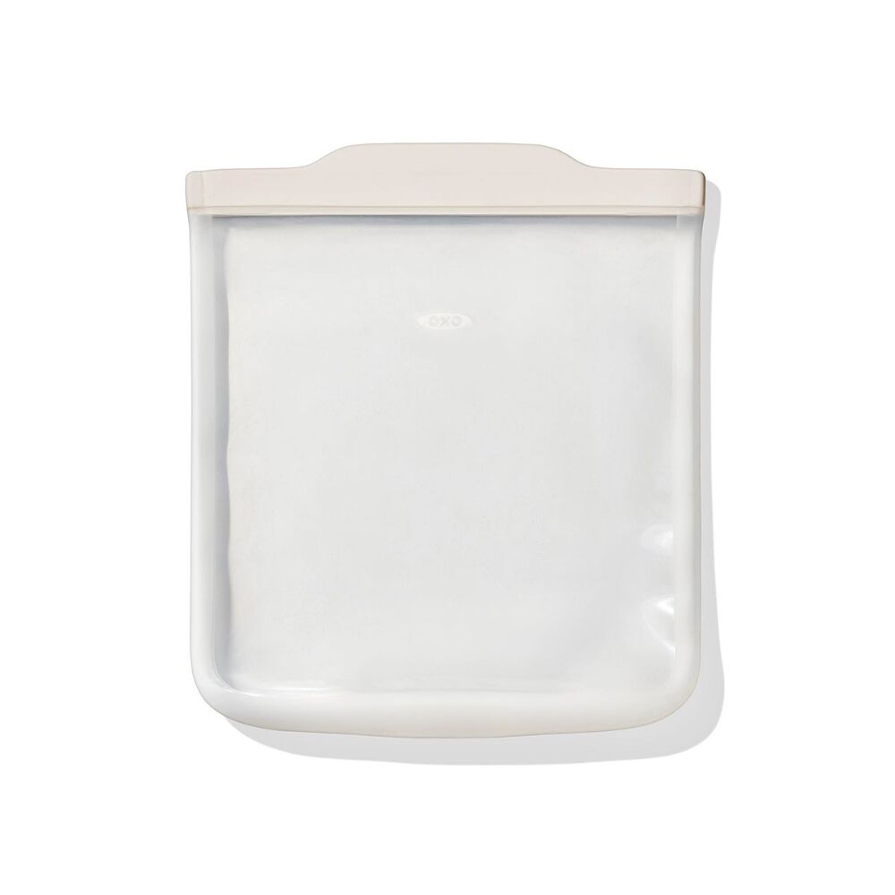 Silicone Reusable Bag - Half Gallon Bag (64 oz) - Oat B2