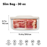 Silicone Reusable Bag - Slim Bag (20 oz) - Oat Z7