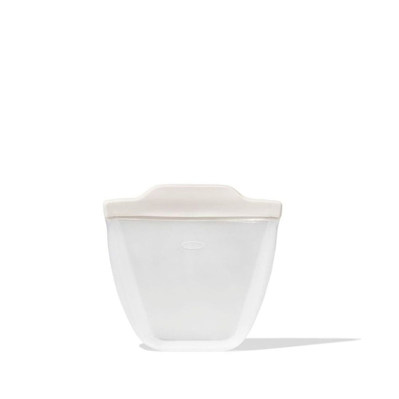 Silicone Reusable Bag - Stand-Up Cup (8 oz) - Oat W6