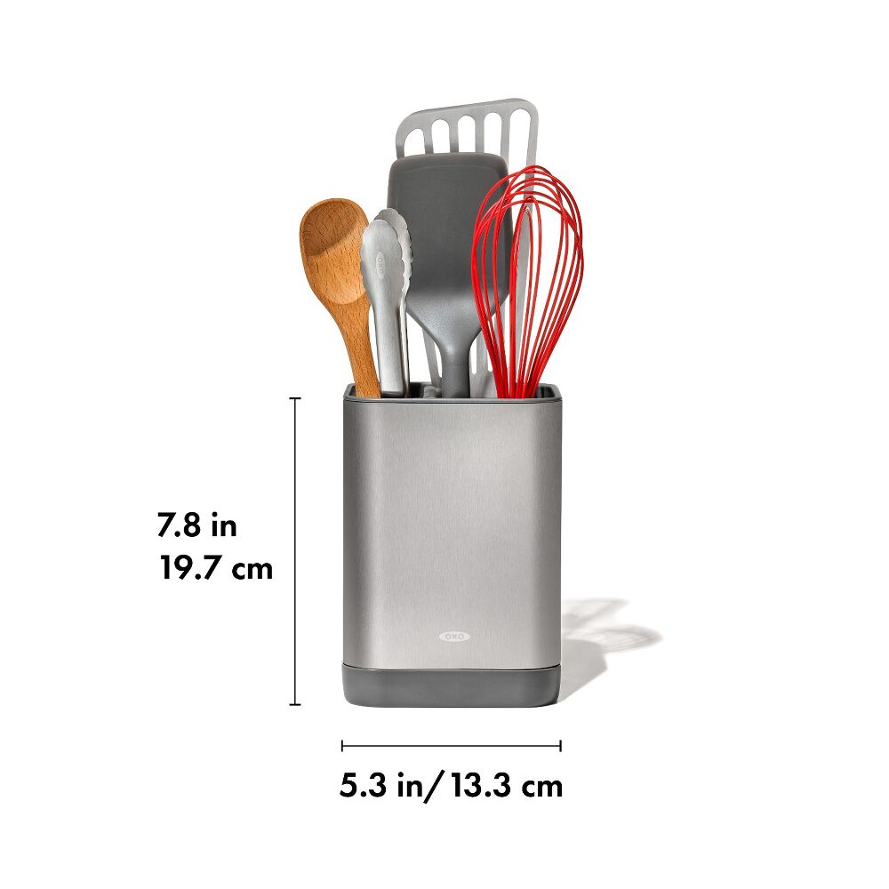 Adjustable Stainless Steel Utensil Holder - Small N7