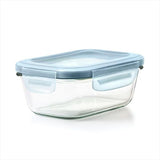 Smart Seal 1.6-Cup Glass Rectangle Container - Arctic Blue W9