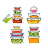 30-Piece Smart Seal Container Set - Arctic Blue U0