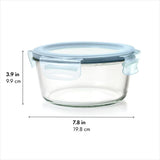 Smart Seal 7-Cup Glass Round Container - Arctic Blue E3