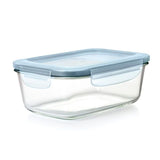Smart Seal 8-Cup Glass Rectangle Container - Arctic Blue F8