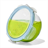 8-Piece Smart Seal Glass Round Container Set - Arctic Blue P3