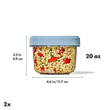 Twist & Stack Container (20 oz) – 2-Pack O2