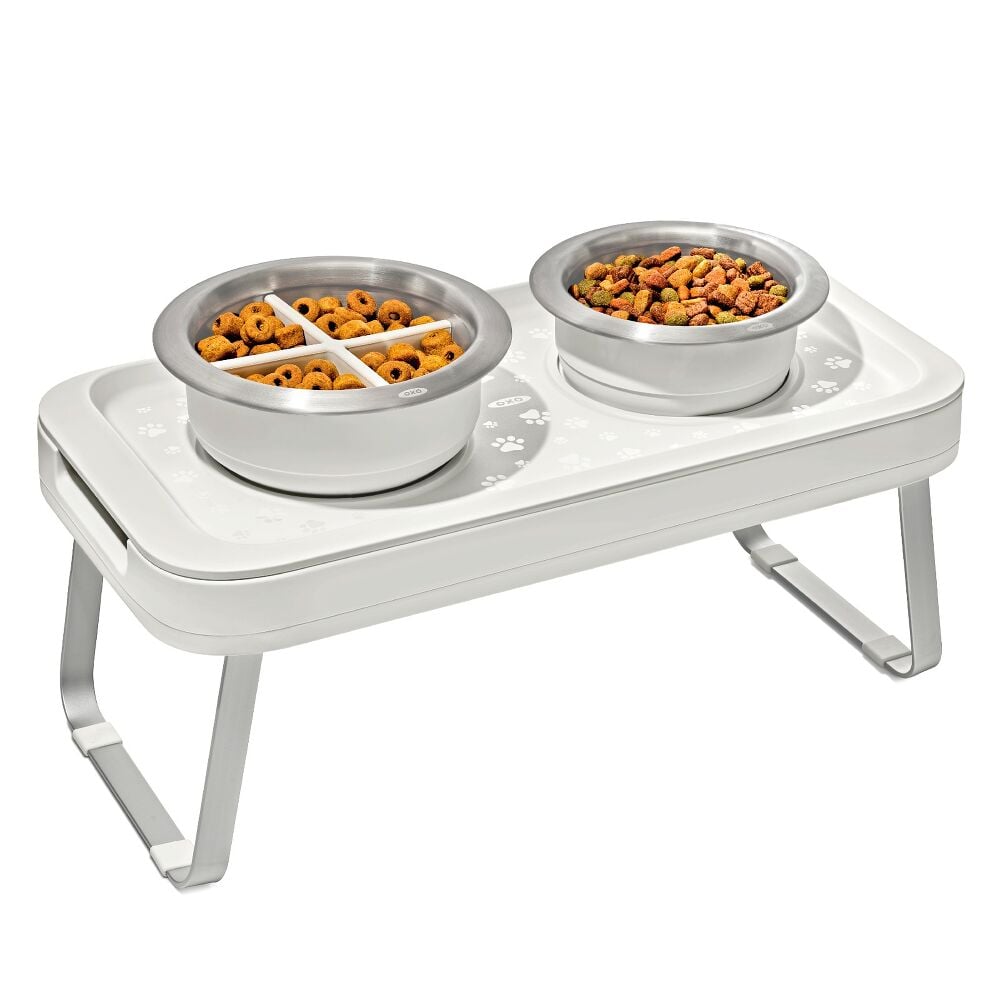 OXO Pet Adjustable Elevated Feeder Y8