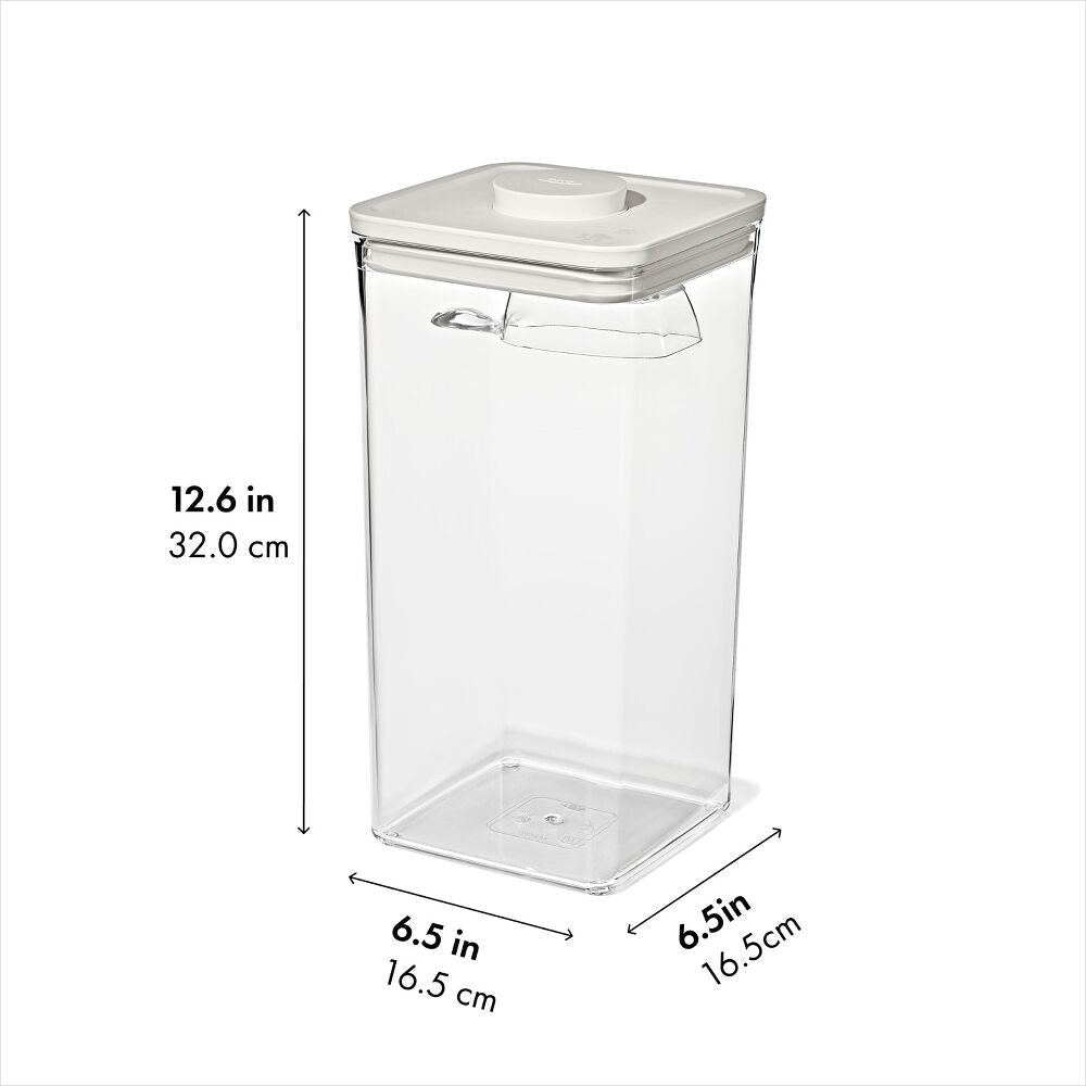 POP Container with Scoop — Big Square Tall — 6 Qt/5.7 L W5