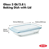 Glass Baking Dish with Lid (3.0 Qt) M9