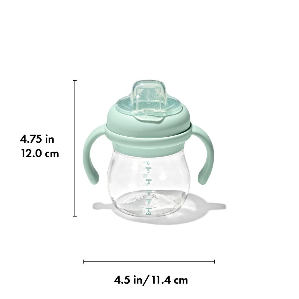 Transitions 6 Oz Soft Spout Sippy Cup with Removable Handles V6