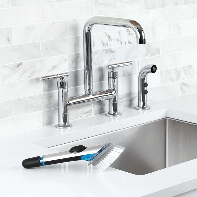 Steel Soap Dispensing Dish Brush K6