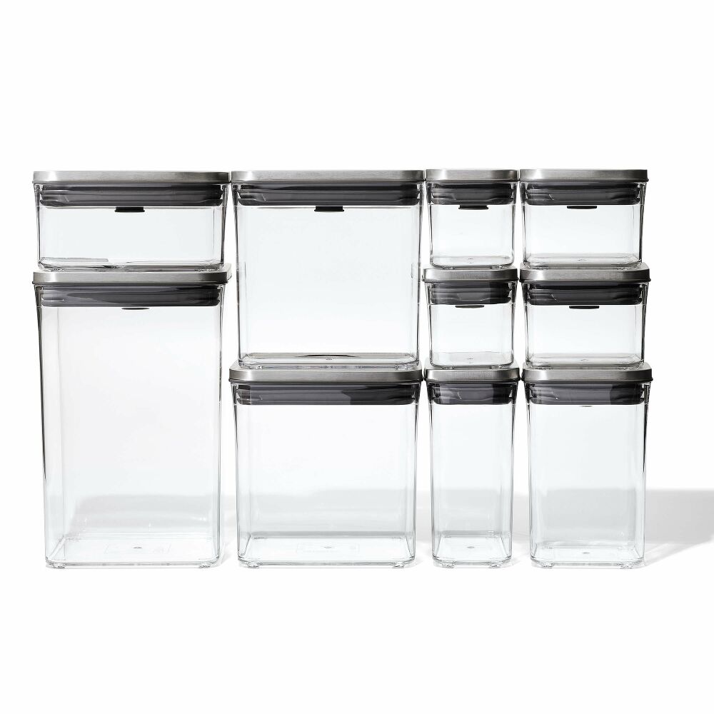 Steel 12-Piece POP Container Set B3