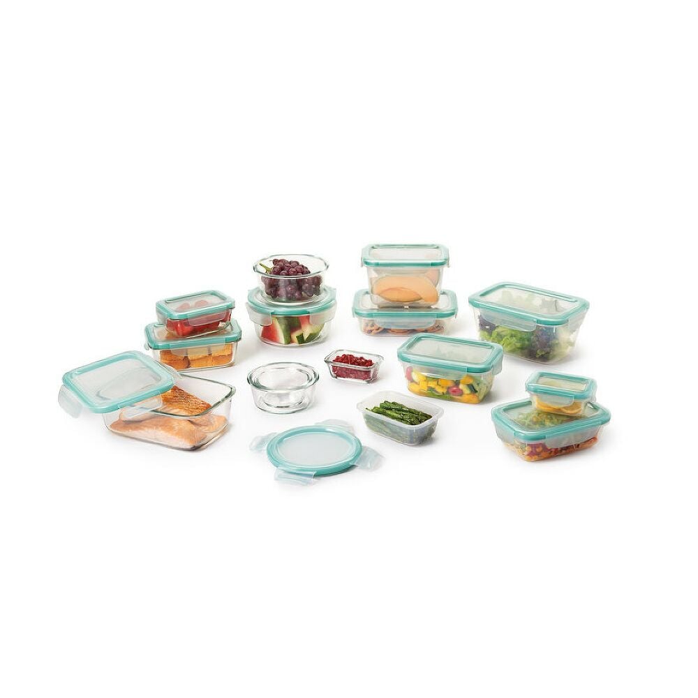 OXO Good Grips 30 Piece Smart Seal Glass & Plastic Container Set B0