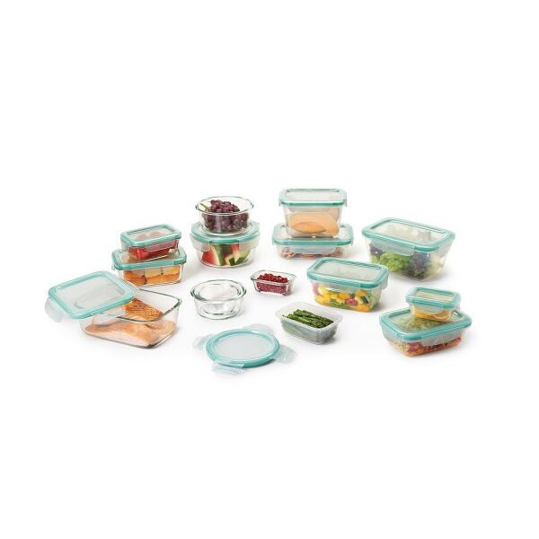 OXO Good Grips 30 Piece Smart Seal Glass & Plastic Container Set B0