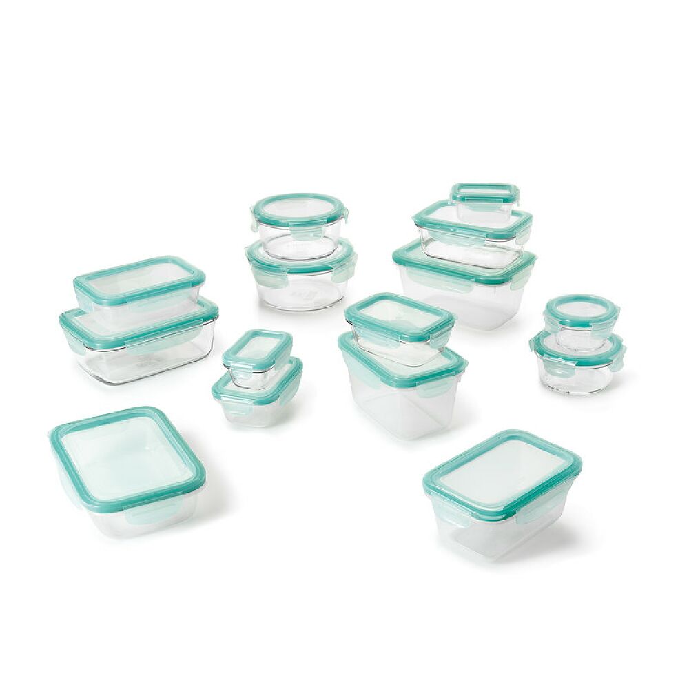 OXO Good Grips 30 Piece Smart Seal Glass & Plastic Container Set B0