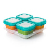 6 oz Baby Blocks™ Plastic Freezer Storage Containers - Tot Teal S1