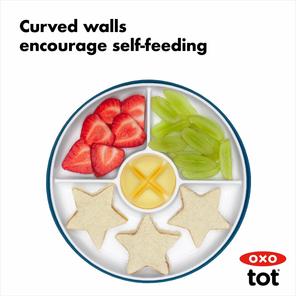 Stick & Stay Suction Divided Plate Y1