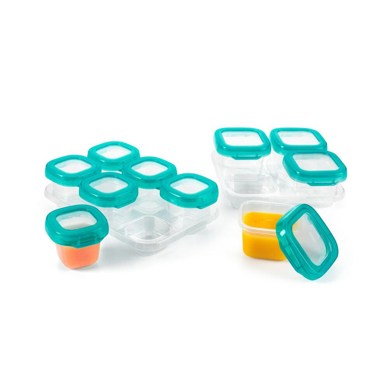 12-Piece Baby Blocks™ Plastic Freezer Storage Container Set - Tot Teal K7