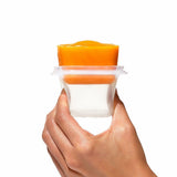 4 oz Baby Blocks™ Silicone Freezer Storage Containers - Tot Teal O3