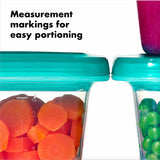 4 oz Baby Blocks™ Silicone Freezer Storage Containers - Tot Teal O3