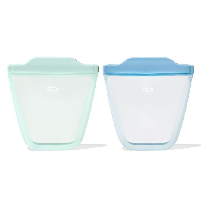 Tot Silicone Reusable Bag - 2-Piece Stand-Up Cup Set Q7