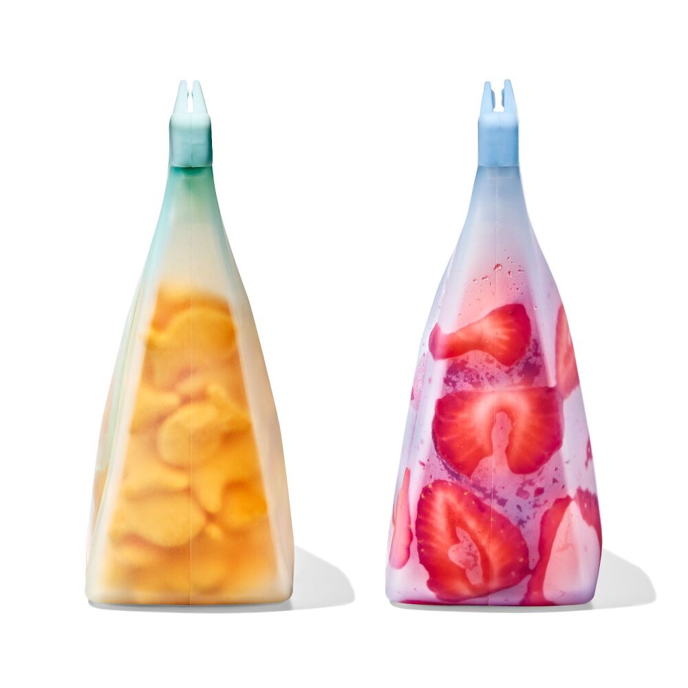Tot Silicone Reusable Bag - 2-Piece Stand-Up Cup Set Q7