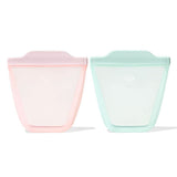 Tot Silicone Reusable Bag - 2-Piece Stand-Up Cup Set Q7