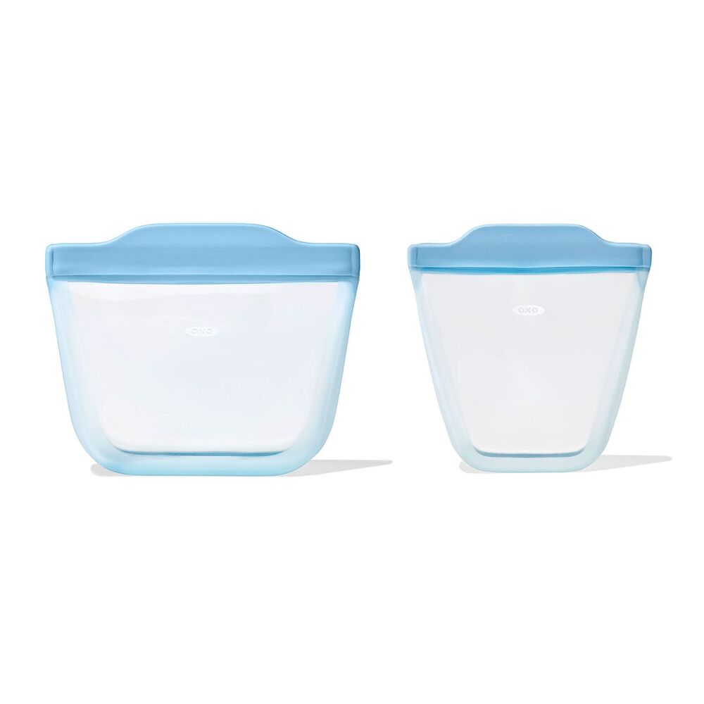 Tot Silicone Reusable Bag - 2-Piece Stand-Up Cup Set Q7