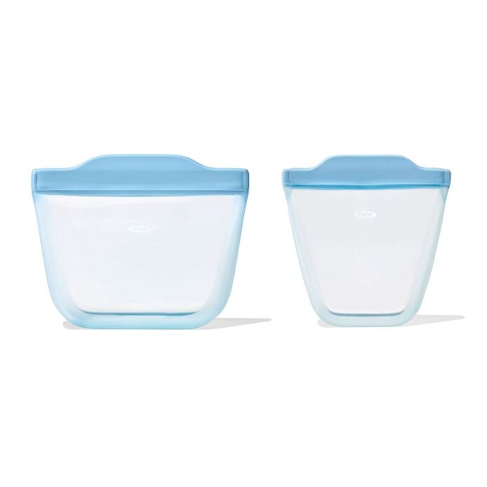 Tot Silicone Reusable Bag - 2-Piece Stand-Up Cup Set Q7