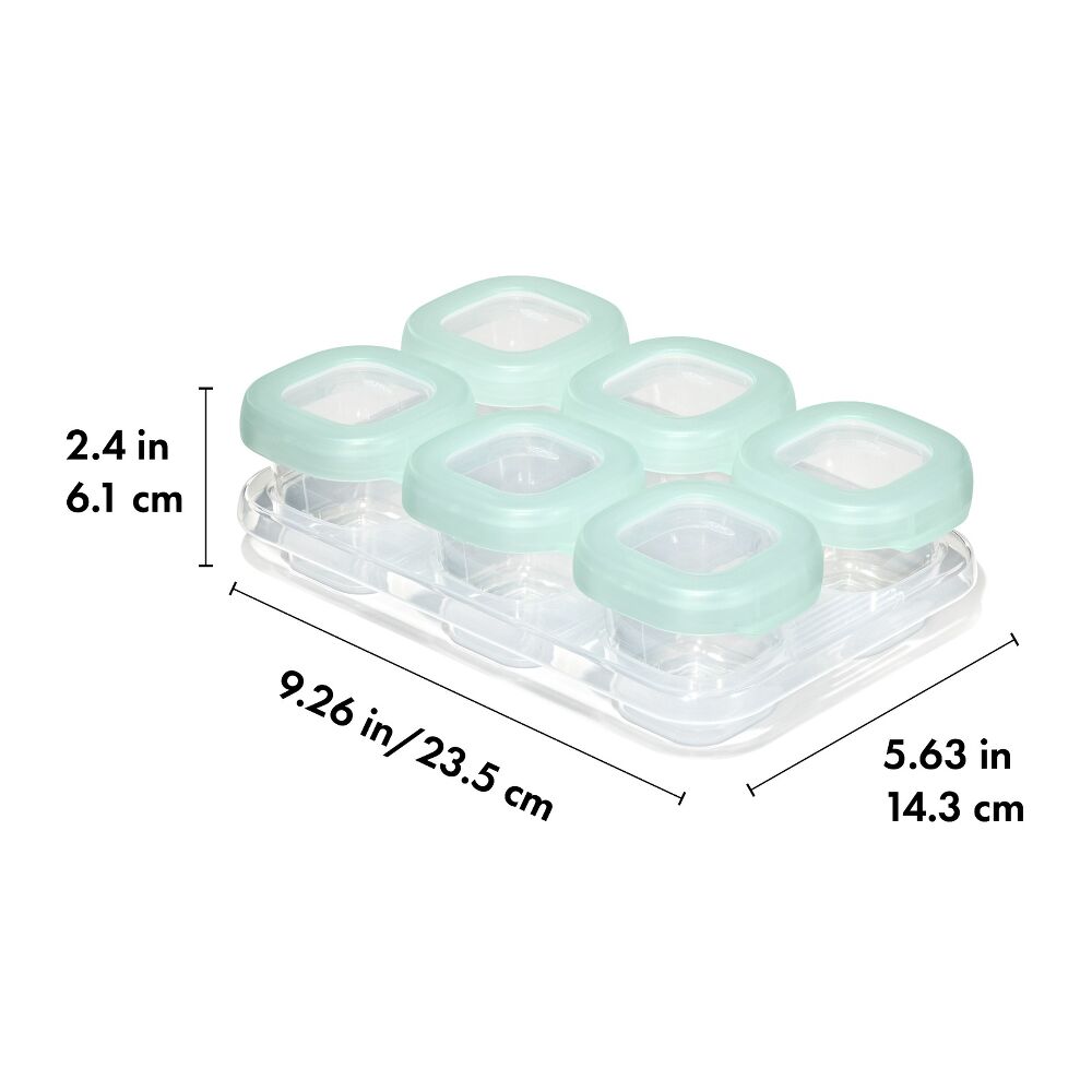 Baby Blocks Food Storage Containers (2 oz) - Opal F0
