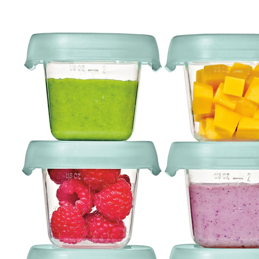 Baby Blocks Food Storage Containers (2 oz) - Opal F0