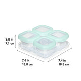 Baby Blocks Food Storage Containers (6 oz) - Opal K3