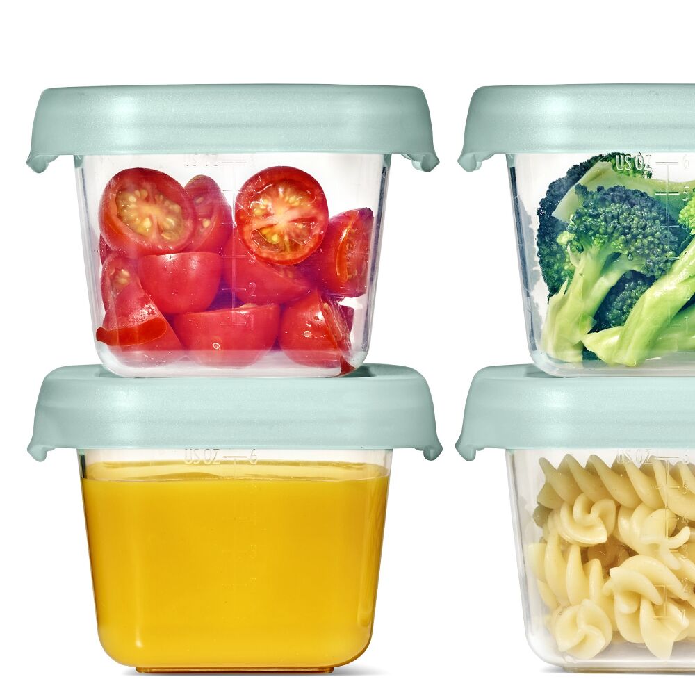 Baby Blocks Food Storage Containers (6 oz) - Opal Y3