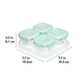 Glass Baby Blocks Food Storage Containers (4 oz) - Opal H7