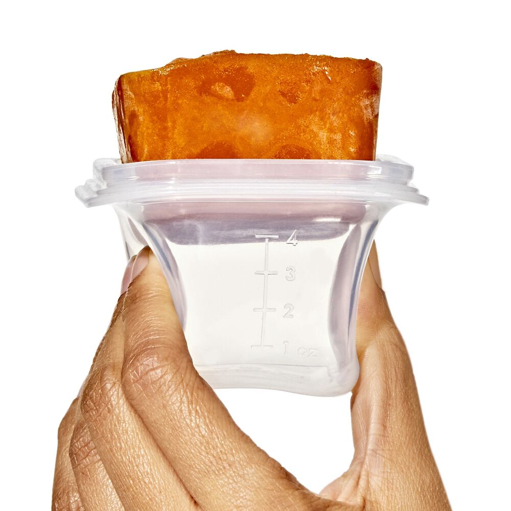 Silicone Baby Blocks Food Storage Containers (4 oz) - Opal B2