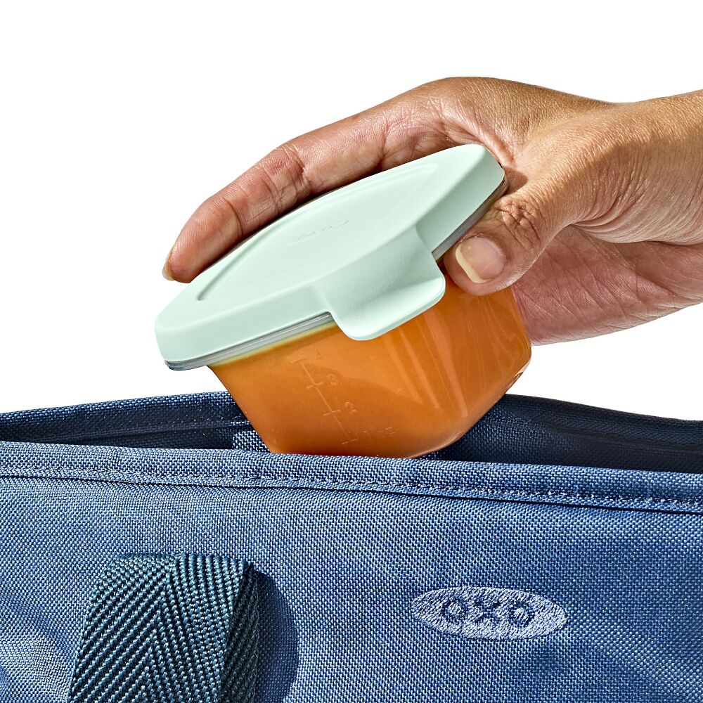 Silicone Baby Blocks Food Storage Containers (4 oz) - Opal B2