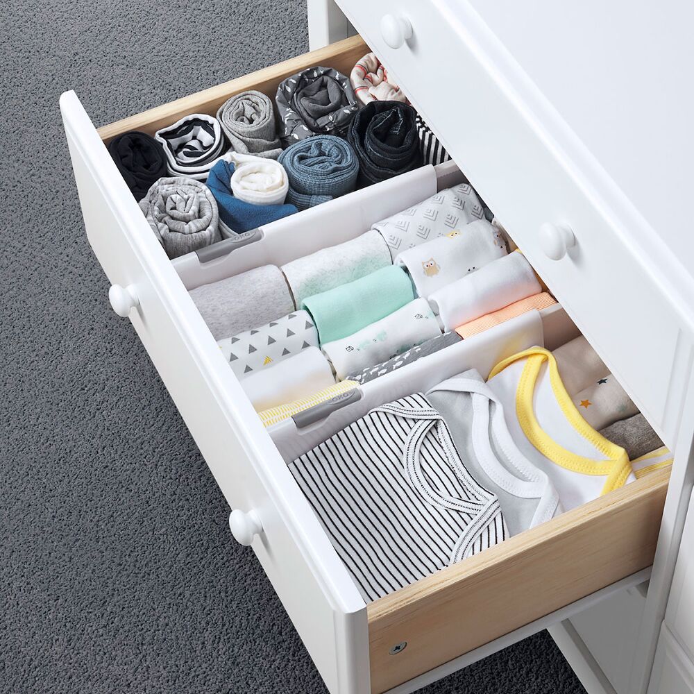 OXO TOT Expandable Dresser Drawer Divider - 4 Pack Z4