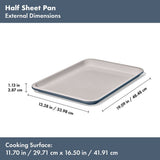 Non-Stick Pro Ceramic Coated Metal Bakeware Half Sheet Pan A0
